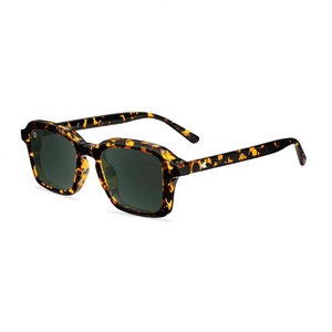 image:imageKnockaround Narrow Rectangle Polarized Sunglasses for Women  UV ProtectionAu Revoir  Aviator Green