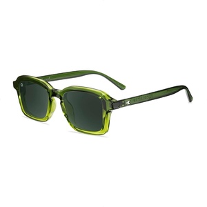 image:imageKnockaround Narrow Rectangle Polarized Sunglasses for Women  UV ProtectionNori  Aviator Green