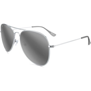 image:imageKnockaround Polarized Aviator Sunglasses for Men amp Women  UV ProtectionSilver  Silver Smoke