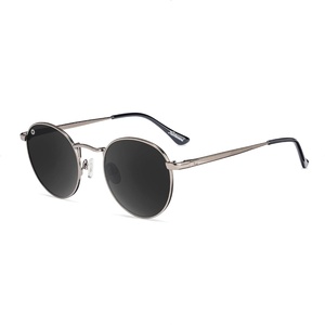 image:imageKnockaround Round Retro Polarized Sunglasses for Men amp Women UV ProtectionGunmetal  Smoke