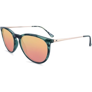 image:imageKnockaround Round Trendy Polarized Sunglasses for Women  UV ProtectionSlate Tortoise Shell  Rose Gold