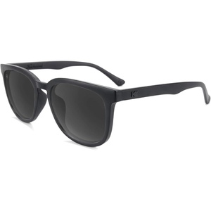 image:imageKnockaround Rounded Square Polarized Sunglasses for Men Women UV ProtectionBlack on Black  Smoke