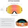 image:imageKnockaround Slingshots SkiSnowboard Goggles for Men Women amp Youth  AntiGlare amp Fog Coating  UV400 ProtectionCouch Couture