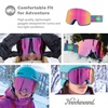 image:imageKnockaround Slingshots SkiSnowboard Goggles for Men Women amp Youth  AntiGlare amp Fog Coating  UV400 ProtectionMind Melt  Rainbow