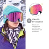 image:imageKnockaround Slingshots SkiSnowboard Goggles for Men Women amp Youth  AntiGlare amp Fog Coating  UV400 ProtectionMind Melt  Rainbow