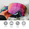 image:imageKnockaround Slingshots SkiSnowboard Goggles for Men Women amp Youth  AntiGlare amp Fog Coating  UV400 ProtectionMind Melt  Rainbow