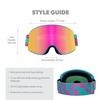 image:imageKnockaround Slingshots SkiSnowboard Goggles for Men Women amp Youth  AntiGlare amp Fog Coating  UV400 ProtectionMind Melt  Rainbow
