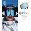 image:imageKnockaround Slingshots SkiSnowboard Goggles for Men Women amp Youth  AntiGlare amp Fog Coating  UV400 ProtectionWarp Speed  Sky Blue